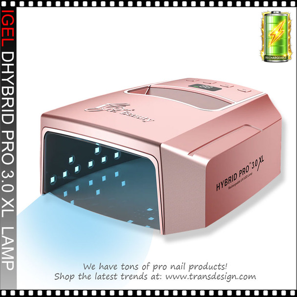 IGEL Hybrid Pro 3.0 XL Rechargeable UV/LED Lamp Rose Gold