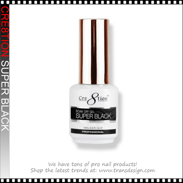 CRE8TION GEL Super Black 0.5oz.