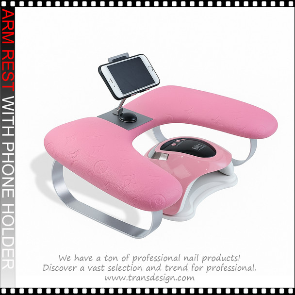 ARMREST U Shape Pink With LV With Phone Holder ARMREST U Shape Pink With LV With Phone Holder