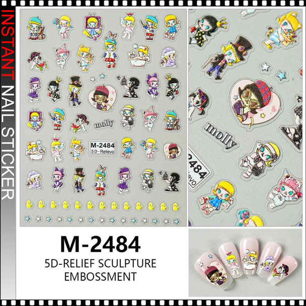 NAIL STICKER 5D POP MART's Molly #M-2484 NAIL STICKER 5D POP MART's Molly #M-2484