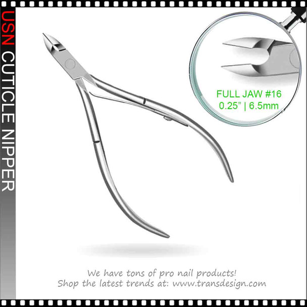 USN CUTICLE NIPPER Square Head Full Jaw #16