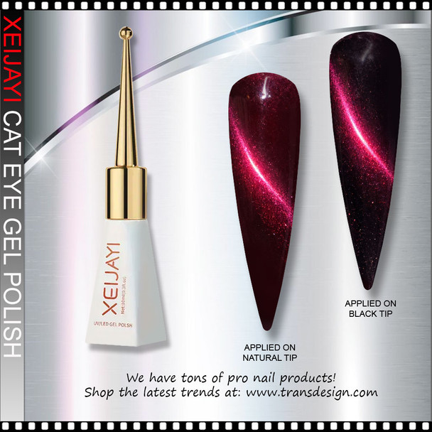 XEIJAYI SCEPTER BOTTLE CAT EYE  Cherries Glass Bead