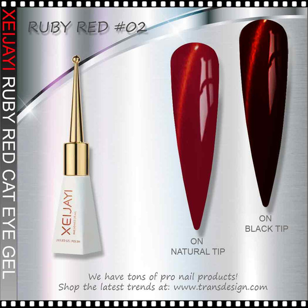 XEIJAYI CAT EYE Ruby Red 02 #KG500-11 XEIJAYI CAT EYE Ruby Red 02 #KG500-11