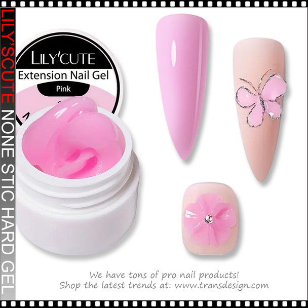 LILY'SCUTE None-stick Hard Gel Pink 0.24oz.
