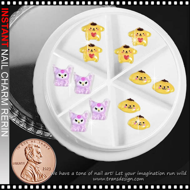 NAIL CHARM RESIN Kawaii Sanrio Pompompurin 12/Case 