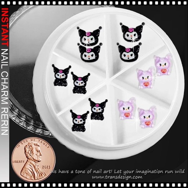 NAIL CHARM RESIN Kuromi-Style 12/Case 