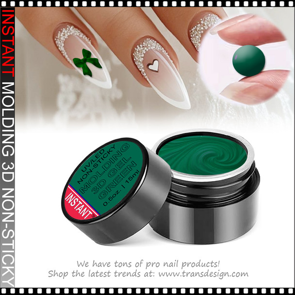 INSTANT MOLDING 3D GEL Non-Sticky, Green 0.5oz.