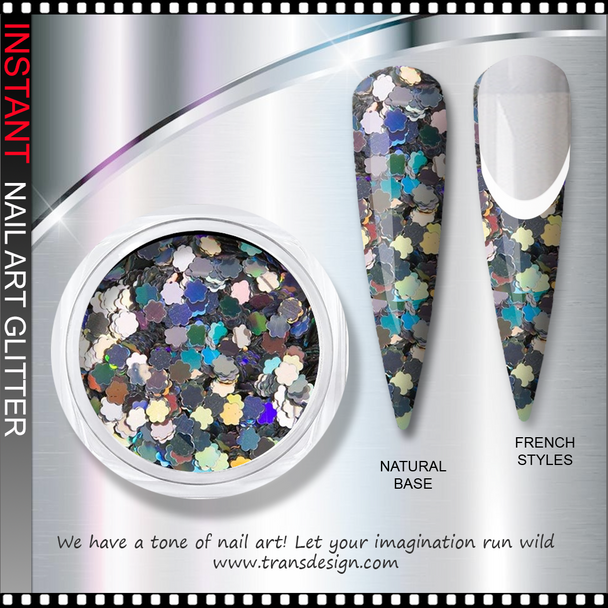 INSTANT GLITTER Iridescent Flower 0.25oz.