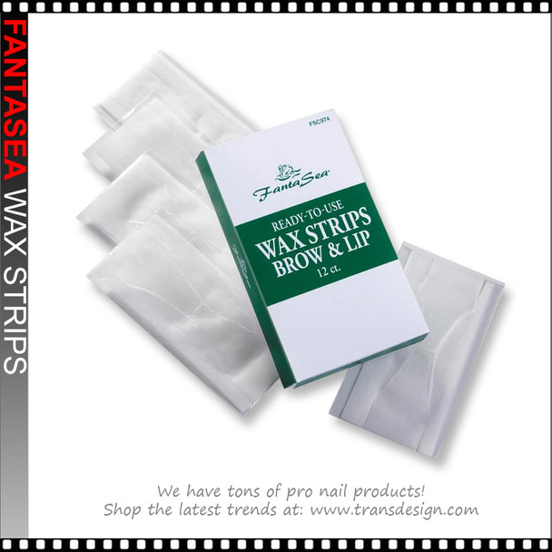 FANTASEA Ready-To-Use Wax Strips Brow & Lip 12 ct. # 03658
