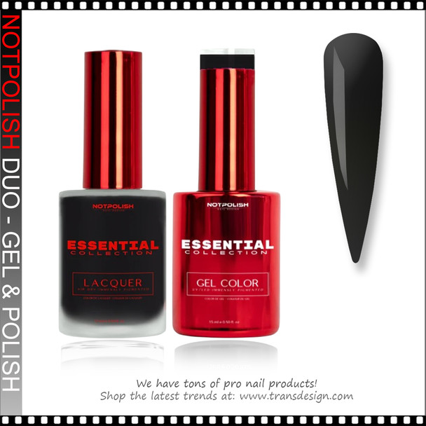 NOTPOLISH ESSENTIAL DUO Black 0.5oz.
