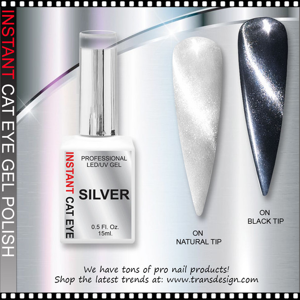 INSTANT CAT EYE GEL Silver 0.5oz.