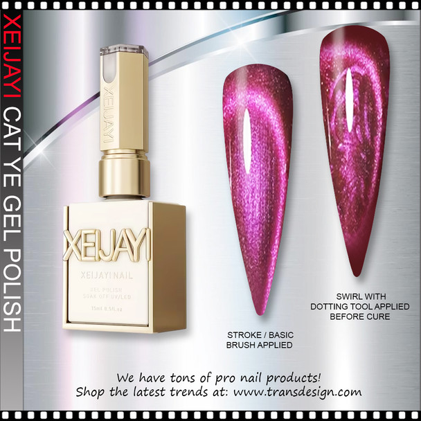 XEJAY Cat Eye Gel, Aurora #02 0.5oz.