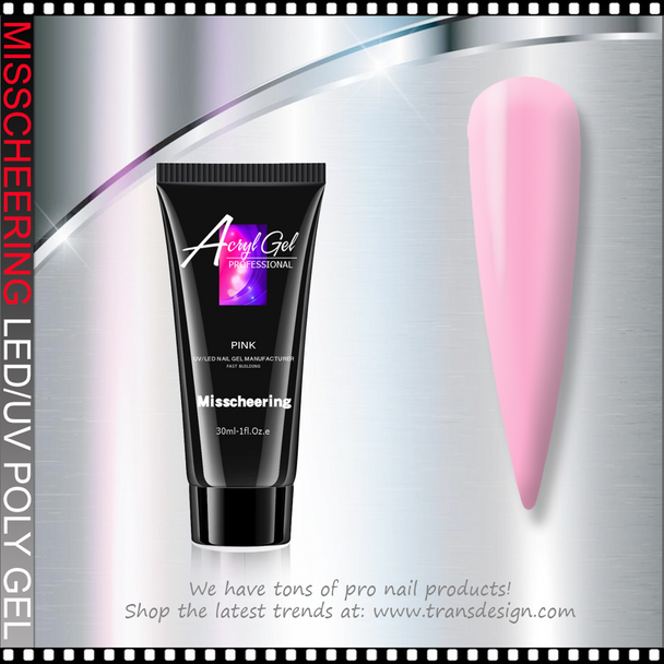 MISSCHEERING POLY GEL Pink 30ml.