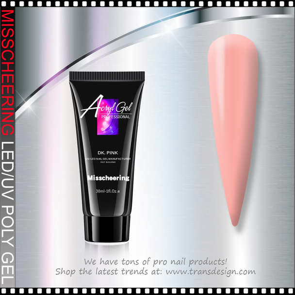 MISSCHEERING POLY GEL Dark Pink 30ml.