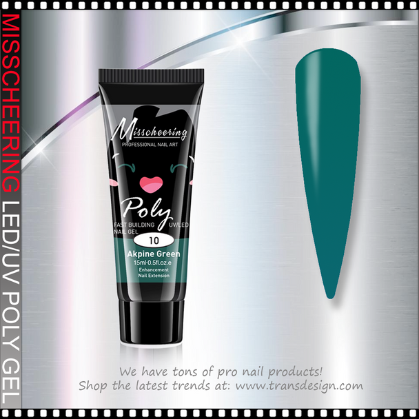 MISSCHEERING POLY GEL Akpine Green 15ml.