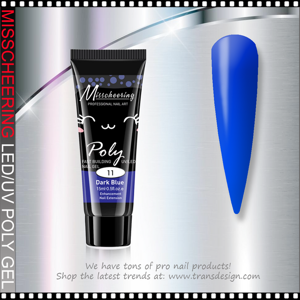 MISSCHEERING POLY GEL Dark Blue 15ml.