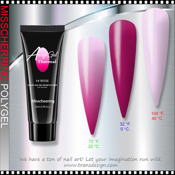 MISSCHEERING POLYGEL Mood Change Rose #01 0.5oz.