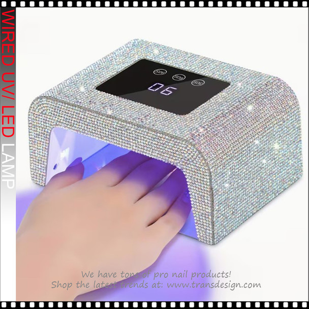 WIRED UV/ LED Lamp, Rhinestone AB 15 Watt.