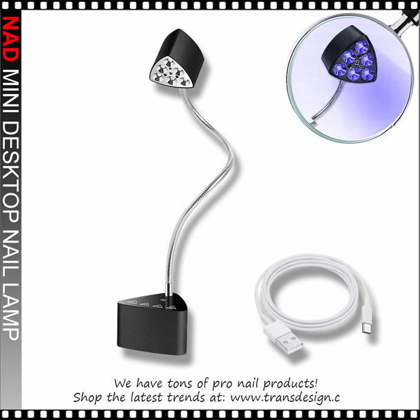 NAD Mini Desktop Nail Lamp 18W, Black