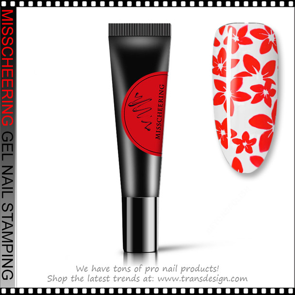 MISSCHEERING Stamping Gel Red 8ml