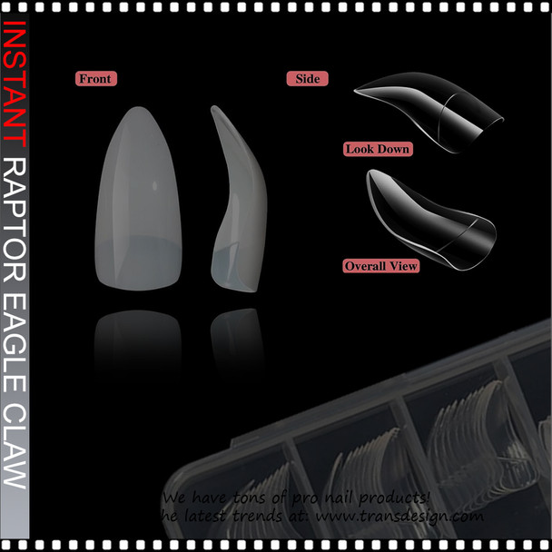 INSTANT Eagle Claw Nail Tip, Natural, Full Cover 200/Case