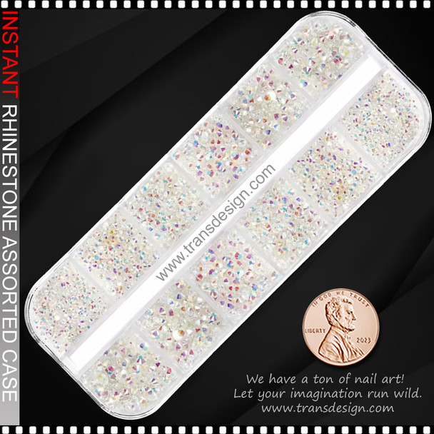 RESIN RHINESTONE Round, Aurora AB 1440/Case #PH206-13