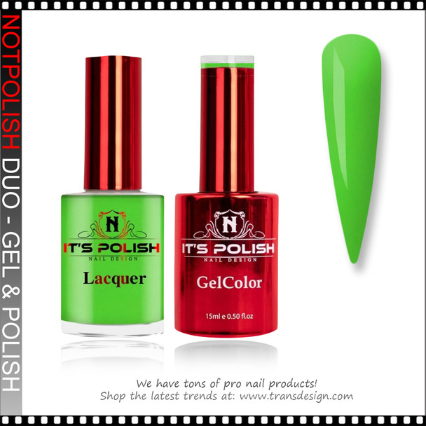 NOTPOLISH DUO GEL Hot Lime Bling 0.5oz.
