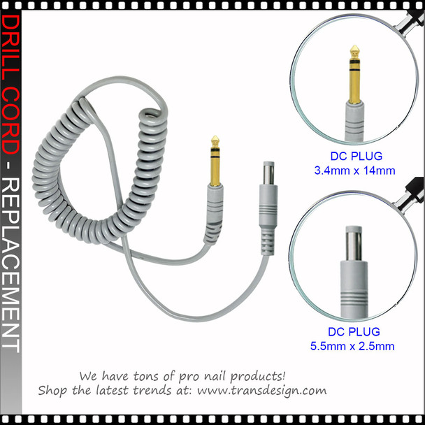 NAIL DRILL Replacement Power Cord