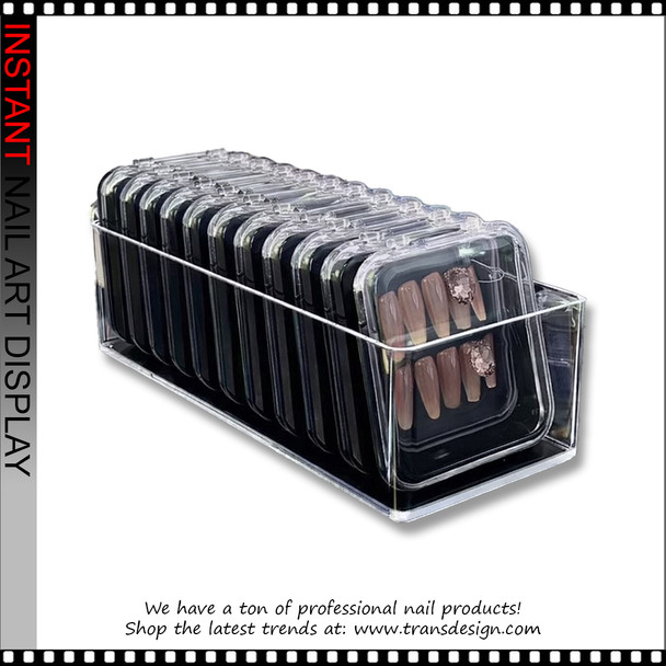 NAIL ART DISPLAY Black 12 Boxes/Case