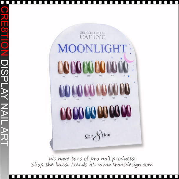 CRE8TION Counter Display Color Chart - Cat Eye Moonlight 18 colors (109-126)