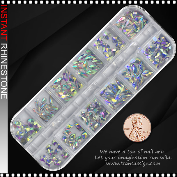 RHINESTONE CRYSTAL Crystal AB Case #D *