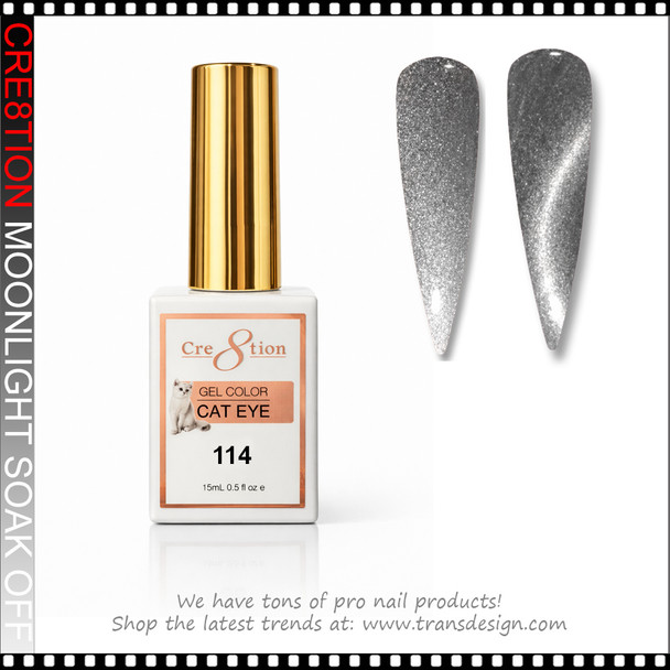 CRE8TION MOONLIGHT Cat Eye Soak Off Gel 0.5oz # 114