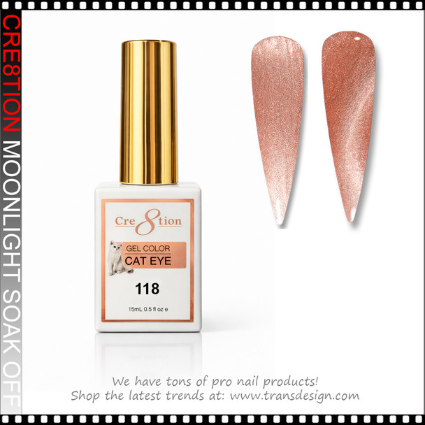 CRE8TION MOONLIGHT Cat Eye Soak Off Gel 0.5oz # 118