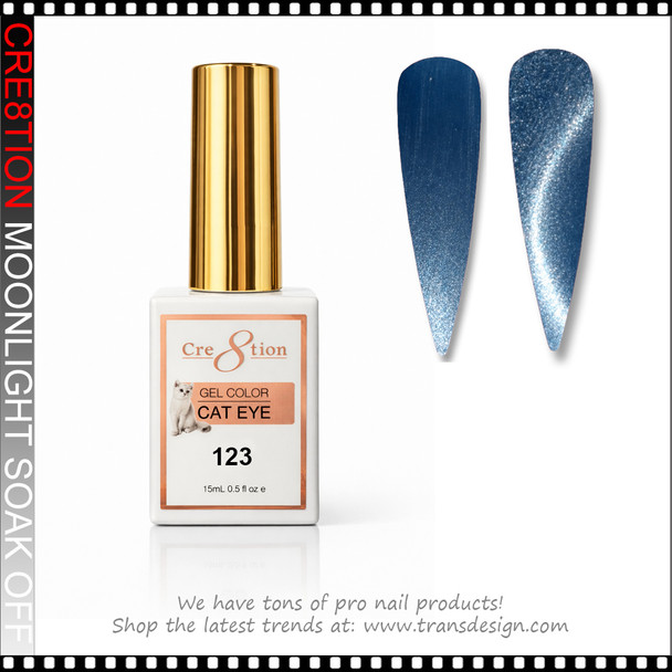 CRE8TION MOONLIGHT Cat Eye Soak Off Gel 0.5oz # 123