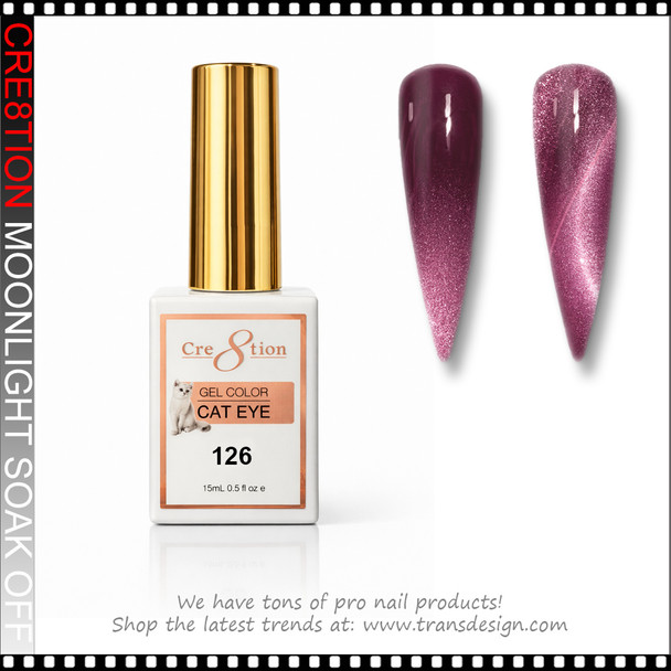 CRE8TION MOONLIGHT Cat Eye Soak Off Gel 0.5oz # 126