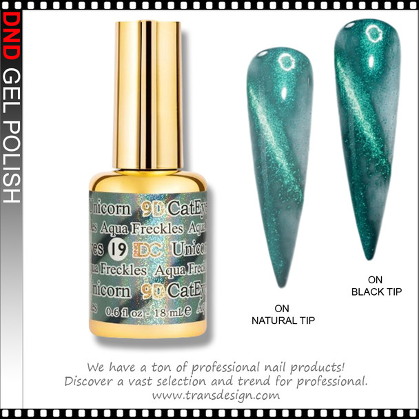 DC 9D CAT EYE Unicorn, Aqua Freckles #19