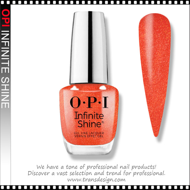 OPI INFINITE SHINE Shock Em Orange #ISL202