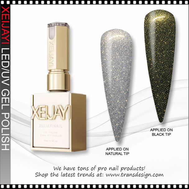 XEIJAYI Gel Polish Fine Gold Glitter, Hua Li Xian Jloa