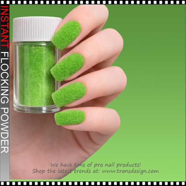 INSTANT Lime Green Velvet Flocking Powder 20ml/Jar