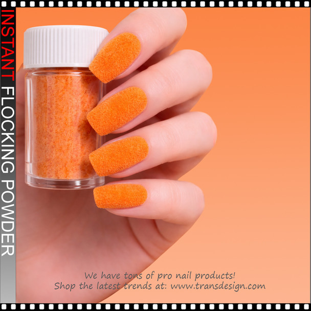 INSTANT Neon Orange Velvet Flocking Powder 20ml/Jar