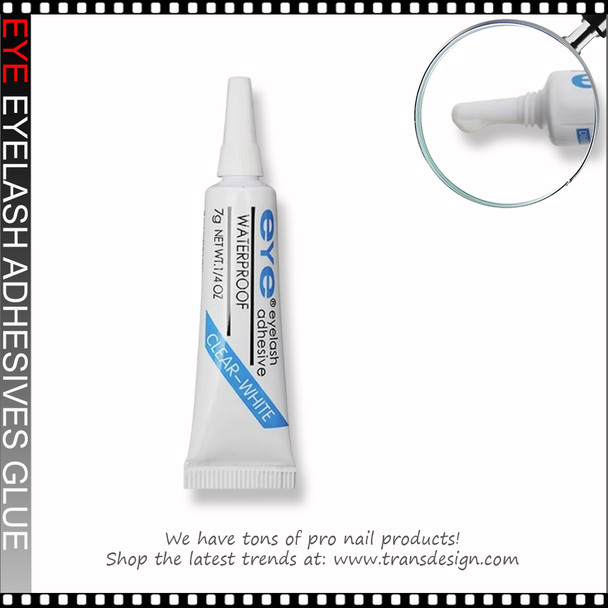EYE EYELASH Adhesives Waterproof Glue, Clear - White 0.25oz