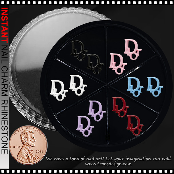 NAIL CHARM RESIN CHRISTIAN DIOR Brands Name 12/Case #FF-23