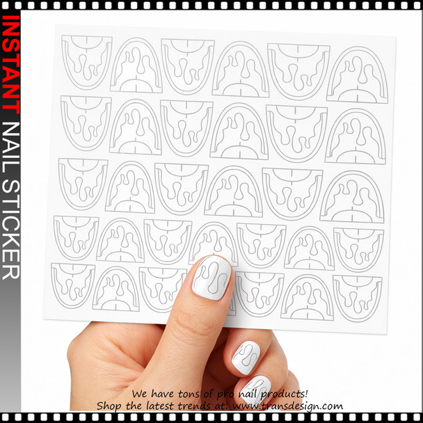 INSTANT Masking Sticker, Abstract Curve
