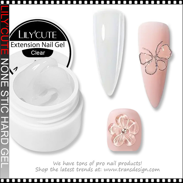 LILY'CUTE None-stick Hard Gel, Clear 0.24oz.