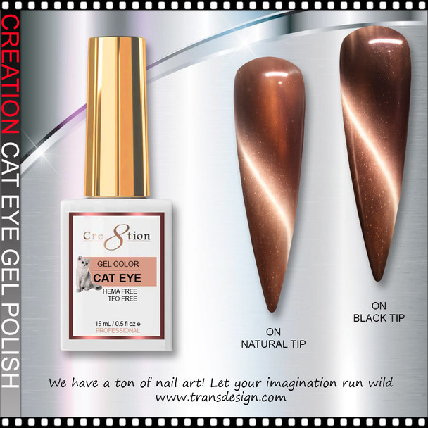 CRE8TION Moonlight Cat Eye Soak Off Gel 0.5oz. #109