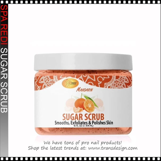 SPA REDI Sugar Scrub Mandarin 16oz.