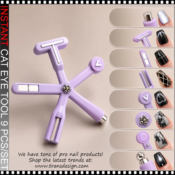 Magnetic Nail Art Multi-Tool 8-in-1