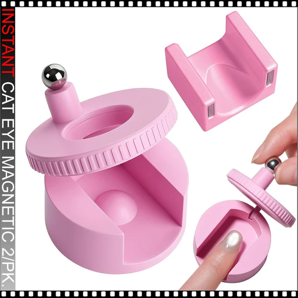 Automatic Cat Eye Magnet, Pink 2/Pack