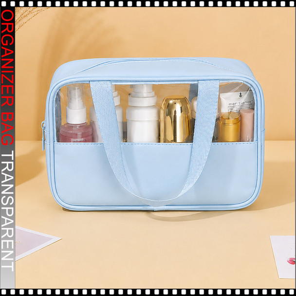 ORGANIZER BAG Large Capacity Cosmetic, Transparency/Blue
