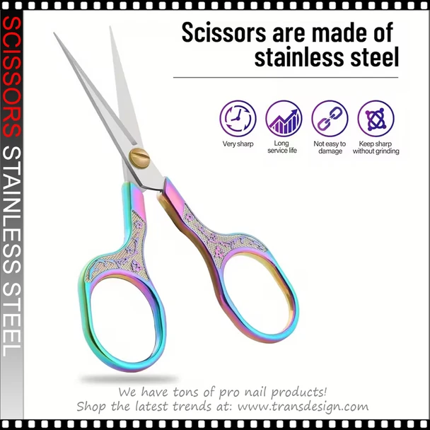 SCISSORS Stainless Steel Retro Plum Blossom 4.9" Length